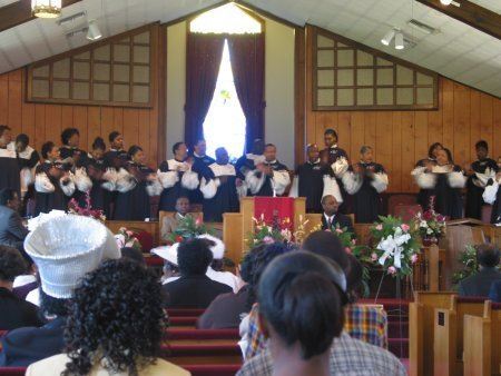 Congregation in church