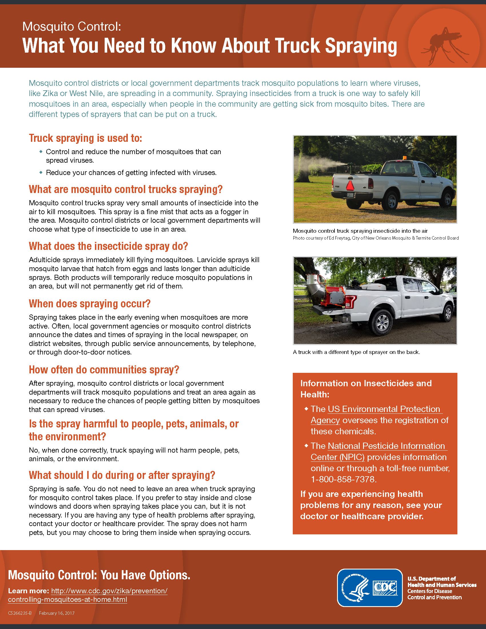 spray truck fact sheet